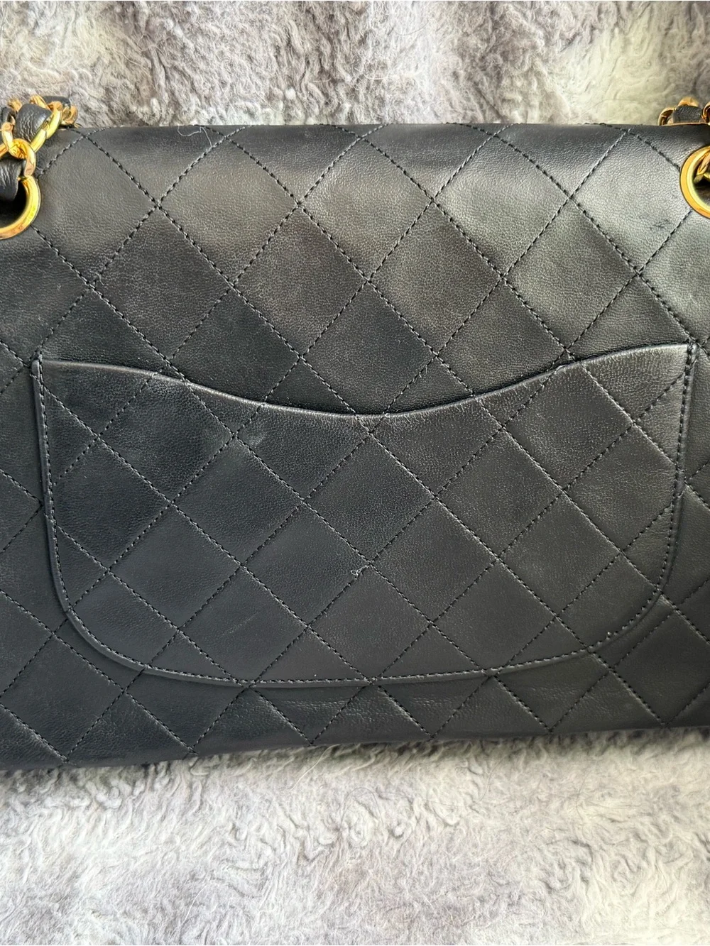 Chanel Classic Quilted Double Flap Bag in Black with Gold Hardware - Medium